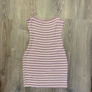 Striped bodycon dress